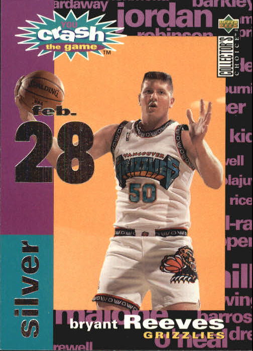 1995-96 Collector's Choice Crash the Game Assists/Rebounds #C27 Bryant Reeves 2/28 L