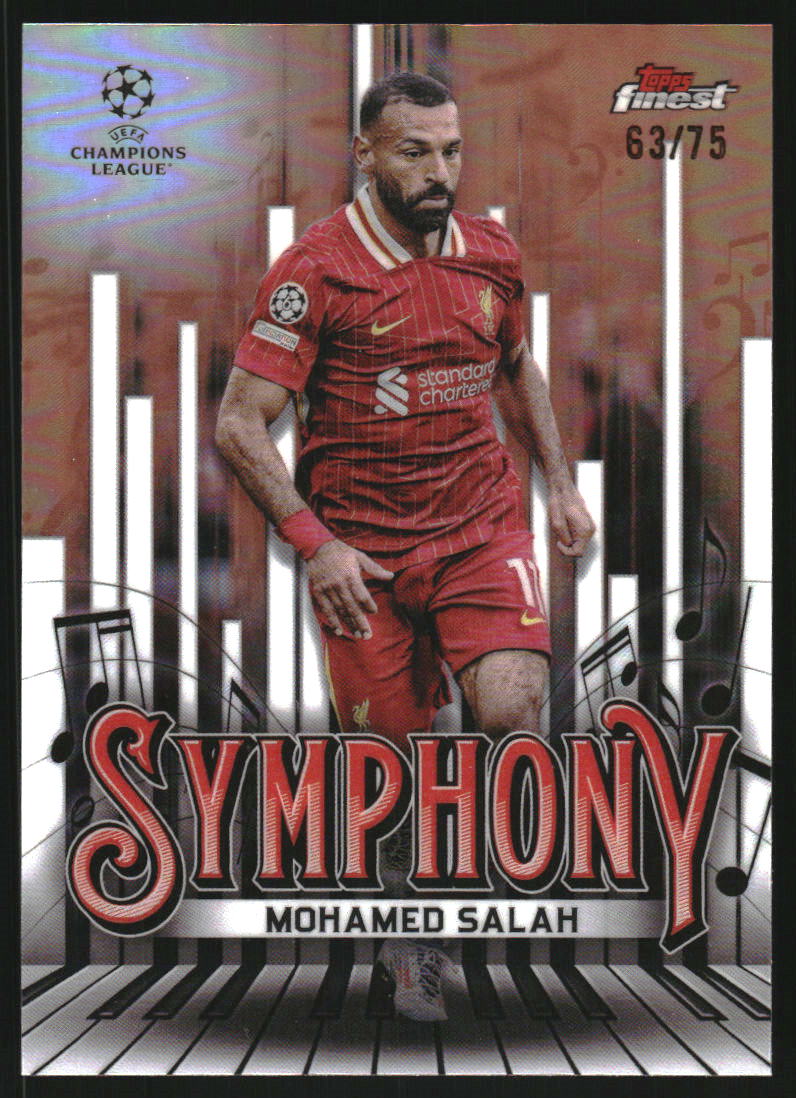 2024-25 Finest UEFA Club Competitions Symphony Rose Gold Refractors #SY11 Mohamed Salah
