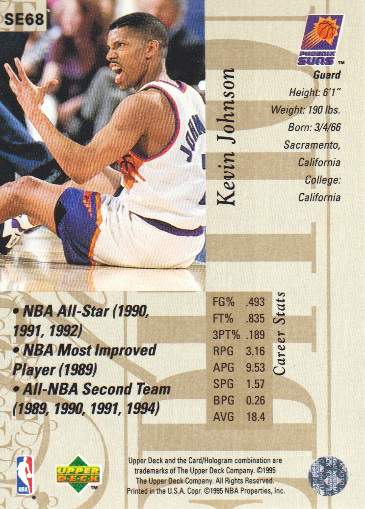 1995-96 Upper Deck Special Edition Gold #68 Kevin Johnson