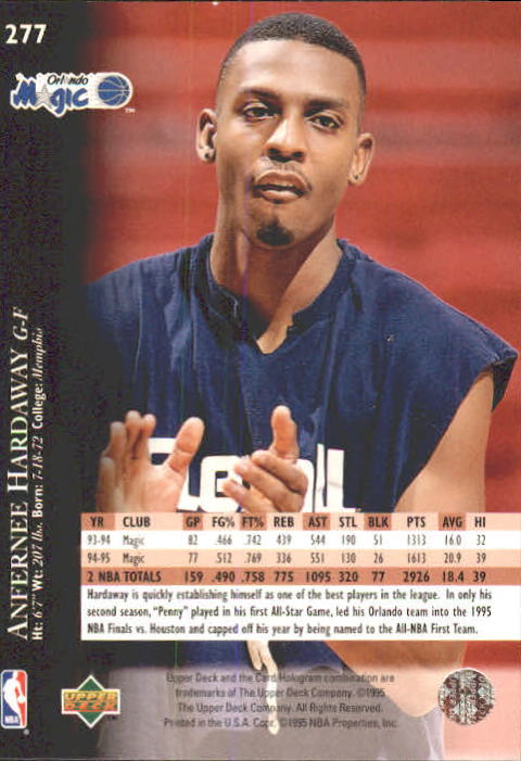 anfernee hardaway upper deck