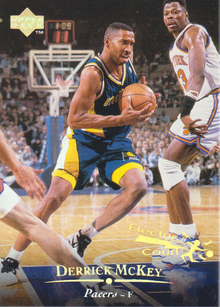 1995-96 Upper Deck Basketball Electric Court Gold Parallel #64 Derrick ...