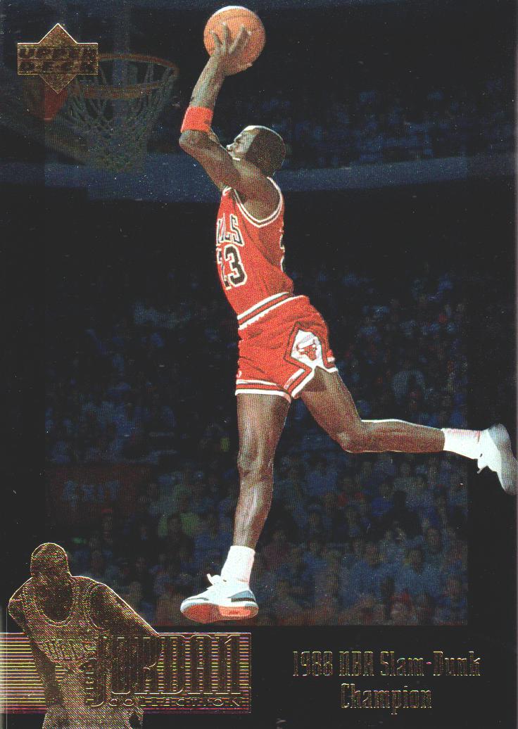 1990-91 Hoops #5 Michael Jordan AS SP UER/(Won Slam Dunk in/'87