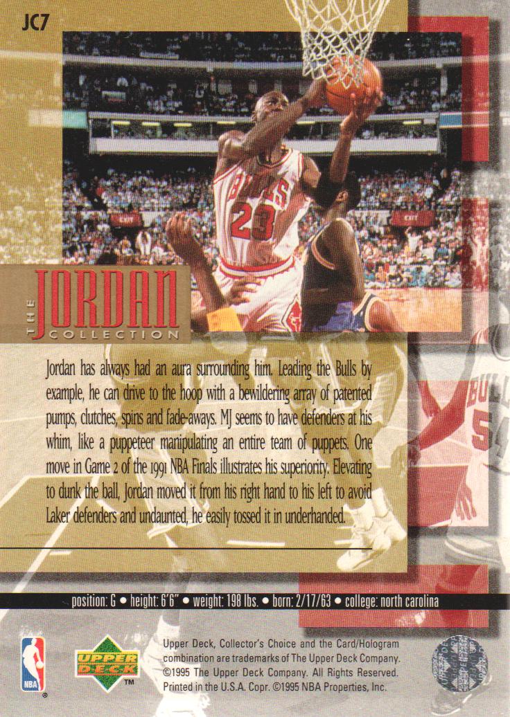 1995-96 Upper Deck Jordan Collection #JC7 Michael Jordan