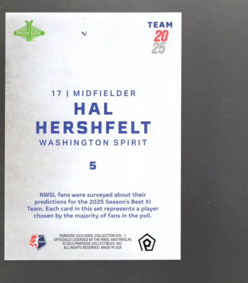 B7097- 2025 Parkside NWSL Soccer Insert Cards -You Pick- 15+ FREE US SHIP - Picture 26 of 32