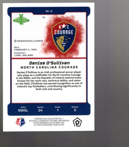 B7097- 2025 Parkside NWSL Soccer Insert Cards -You Pick- 15+ FREE US SHIP - Picture 16 of 32