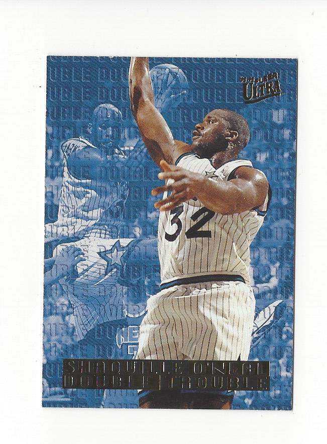 1995-96 Ultra Double Trouble #6 Shaquille O'Neal
