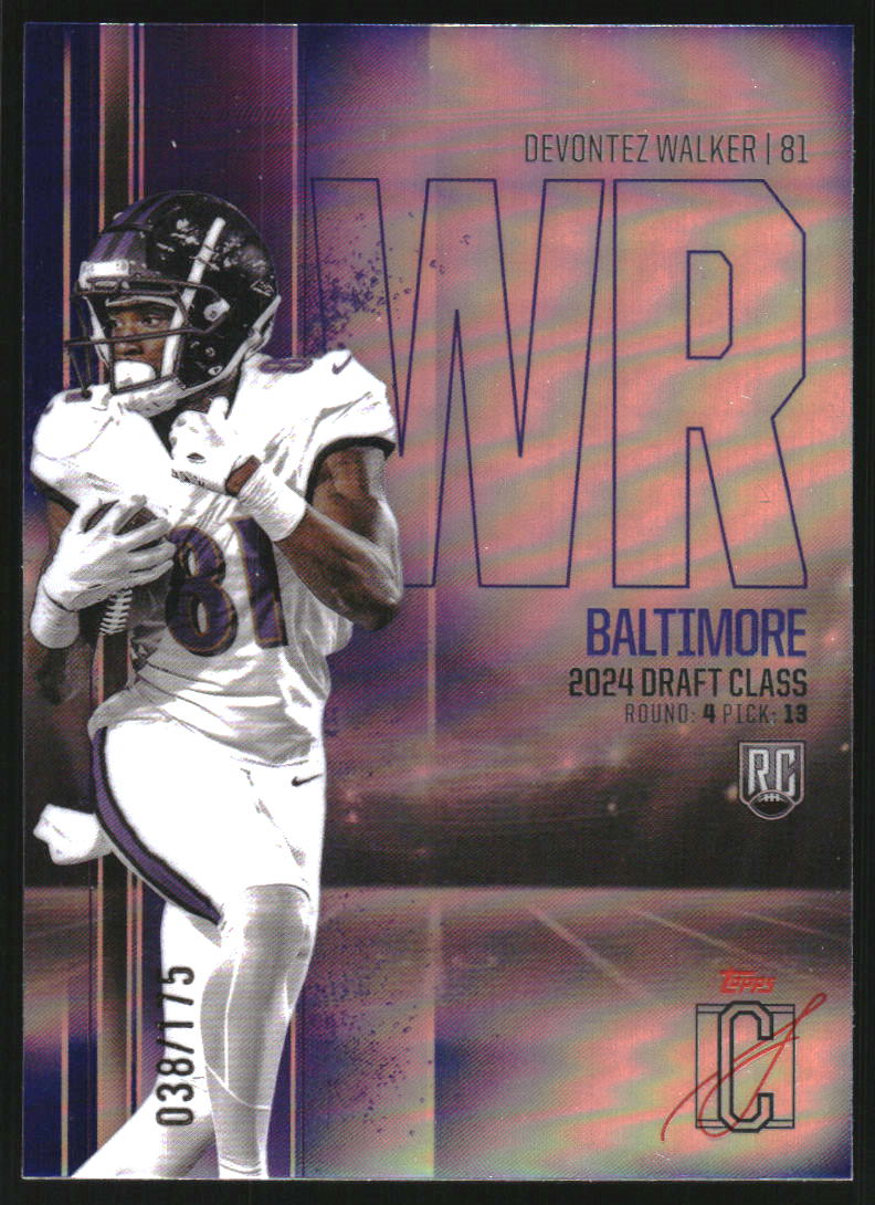 2024 Topps Signature Class Rookies Chrome Indigo Refractors #RCV9 Devontez Walker