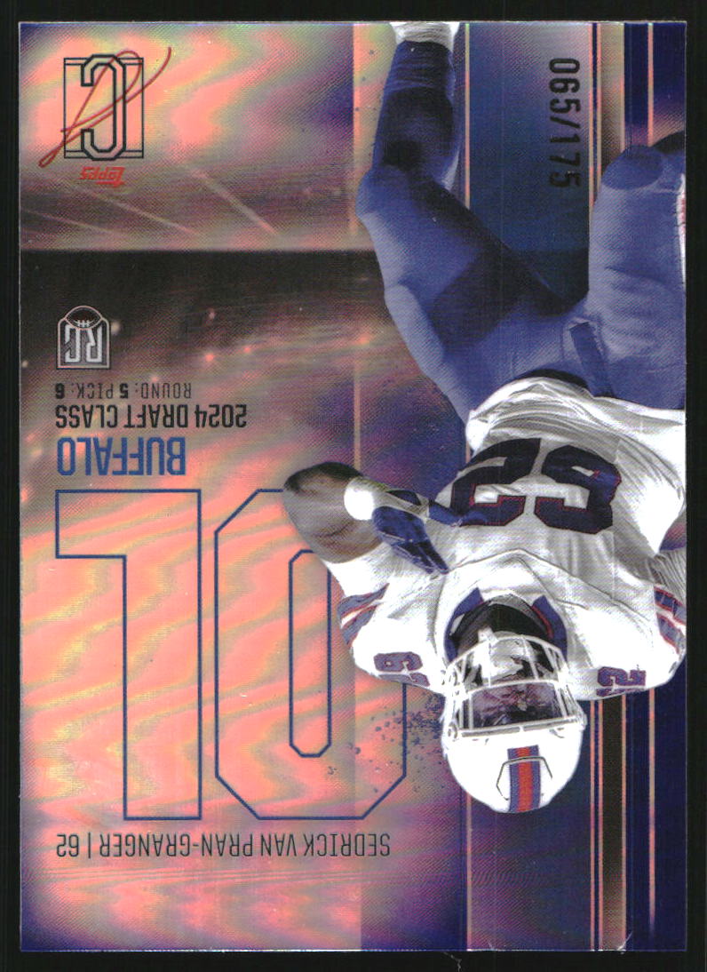 2024 Topps Signature Class Rookies Chrome Indigo Refractors #RCV17 Sedrick Van Pran-Granger