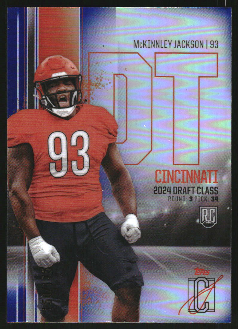 2024 Topps Signature Class Rookies Chrome Indigo Refractors #RCV30 McKinnley Jackson /175
