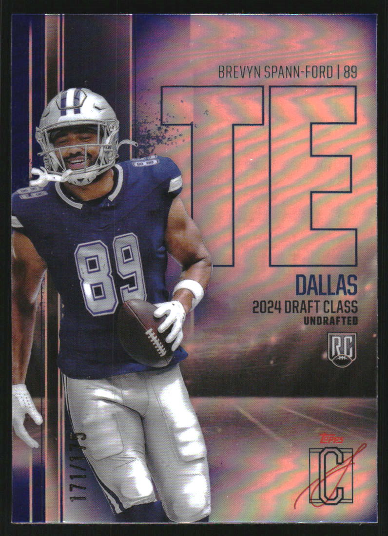 2024 Topps Signature Class Rookies Chrome Indigo Refractors #RCV39 Brevyn Spann-Ford