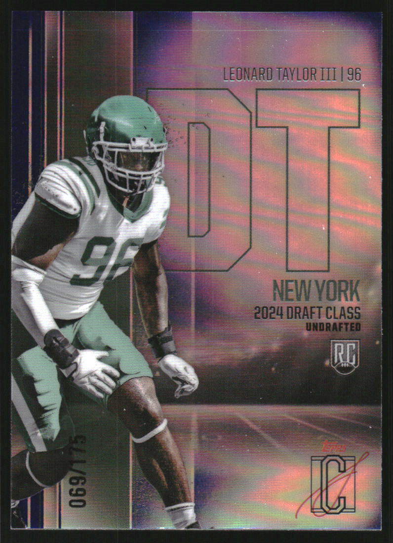 2024 Topps Signature Class Rookies Chrome Indigo Refractors #RCV103 Leonard Taylor III