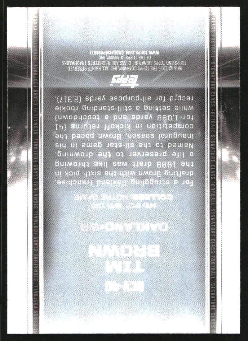 2024 Topps Signature Class Chrome #BCV40 Tim Brown