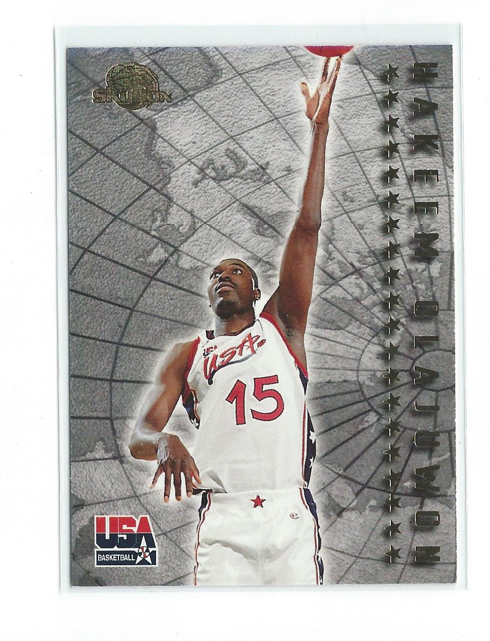 1995-96 SkyBox Premium USA Basketball #U6 Hakeem Olajuwon