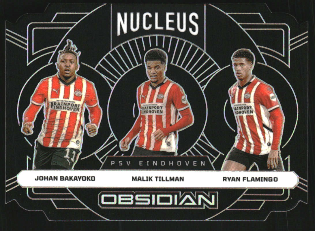 2024-25 Panini Obsidian Nucleus #9 Johan Bakayoko Malik Tillman Ryan Flamingo /120