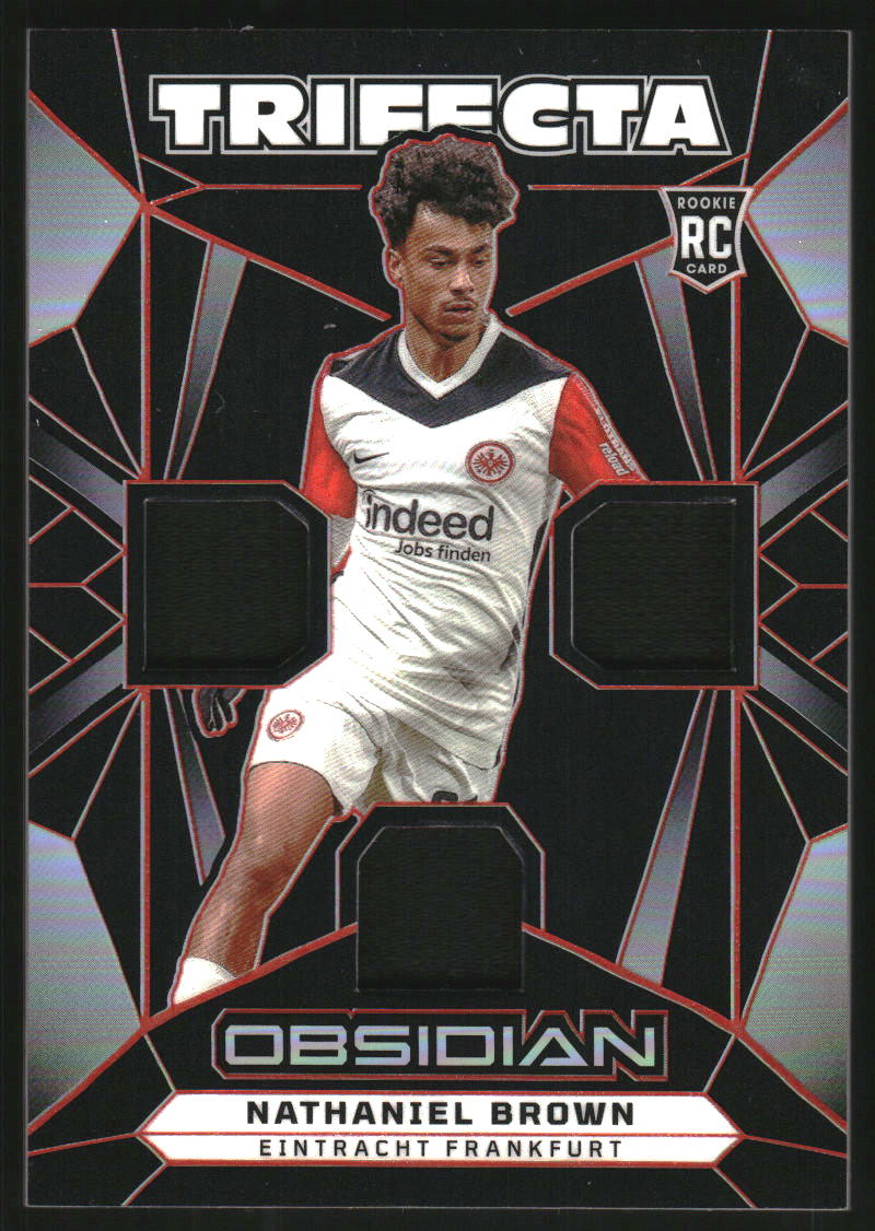 2024-25 Panini Obsidian Trifecta Material Electric Etch Orange #5 Nathaniel Brown Jersey /99