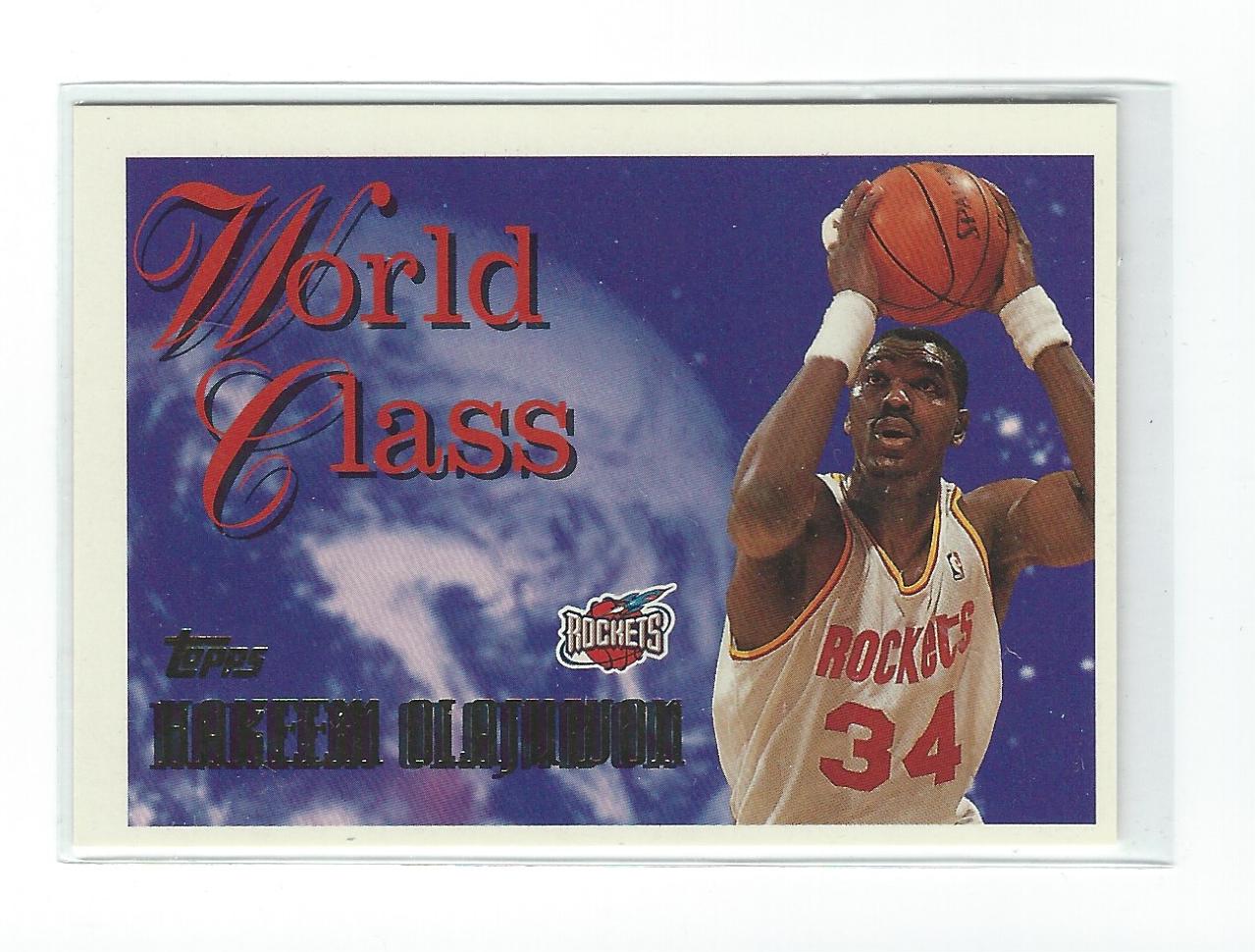 1995-96 Topps World Class #WC5 Hakeem Olajuwon