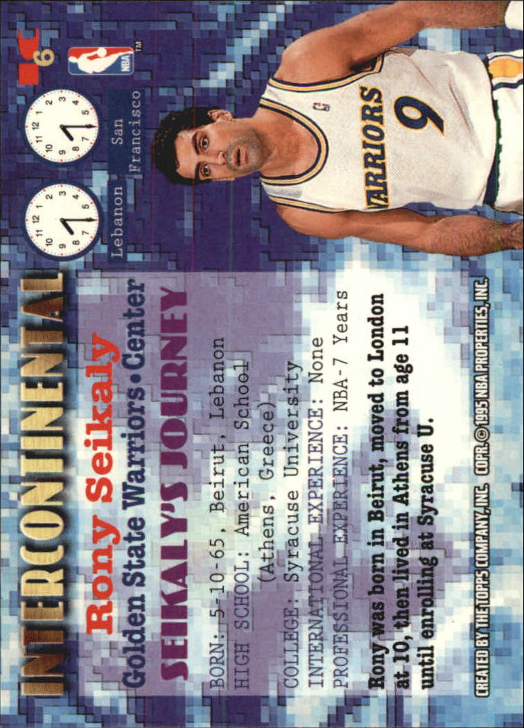 1995-96 Stadium Club Members Only Parallel I #IC6 Rony Seikaly back image