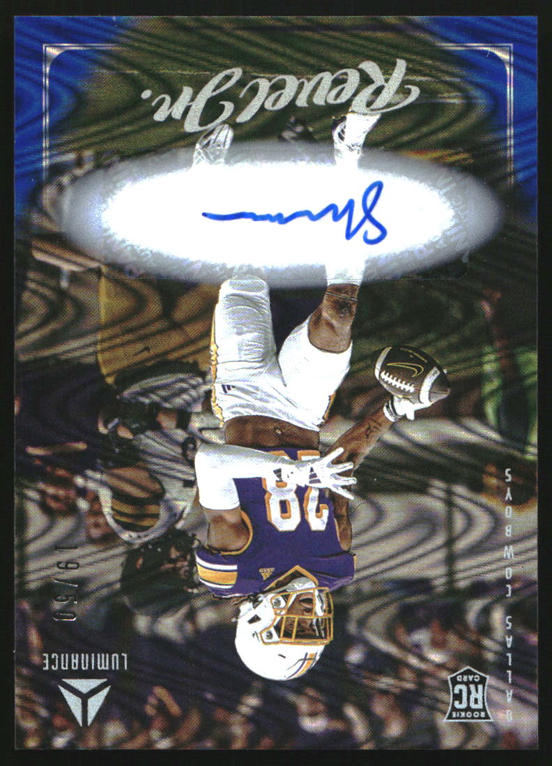 2025 Panini Luminance Autographs Blue #161 Shavon Revel Jr./50