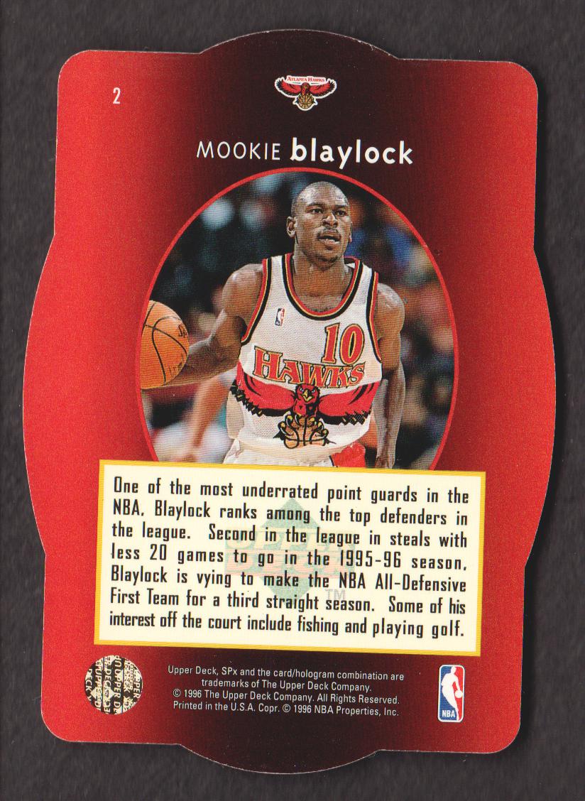 1996 SPx #2 Mookie Blaylock back image
