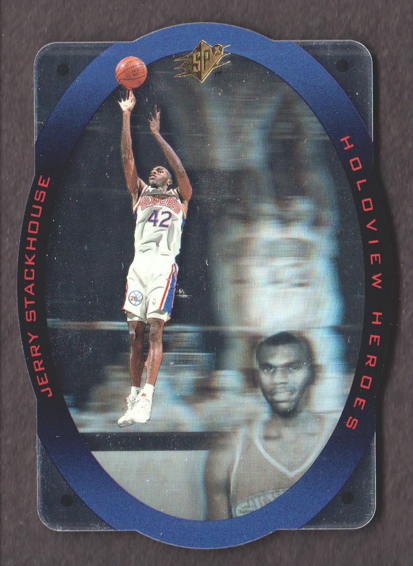 1996 SPx Holoview Heroes #H8 Jerry Stackhouse