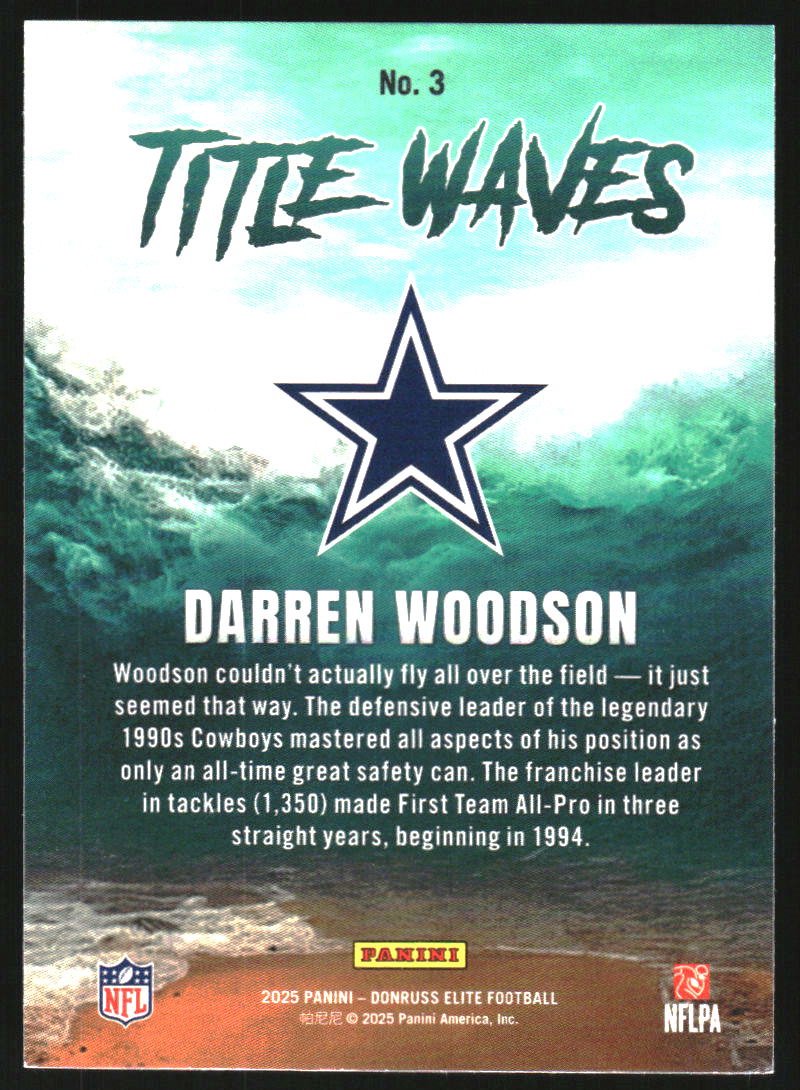 2025 Elite Title Waves Pink #3 Darren Woodson