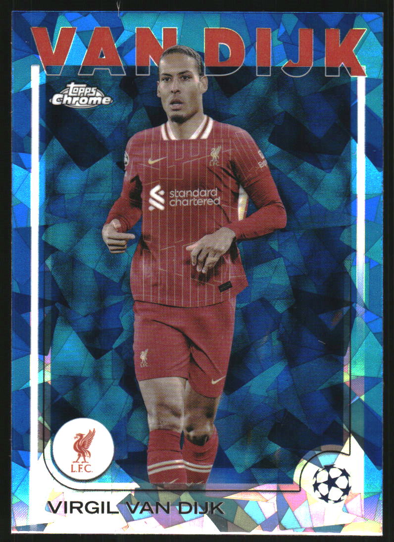 2024-25 Topps Chrome Sapphire UEFA Club Competitions #44 Virgil van Dijk