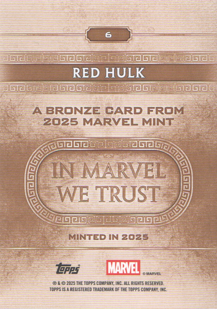 2025 Topps Marvel Mint Trading Cards Base: Pick from List (#1-99) - Bild 7 von 105