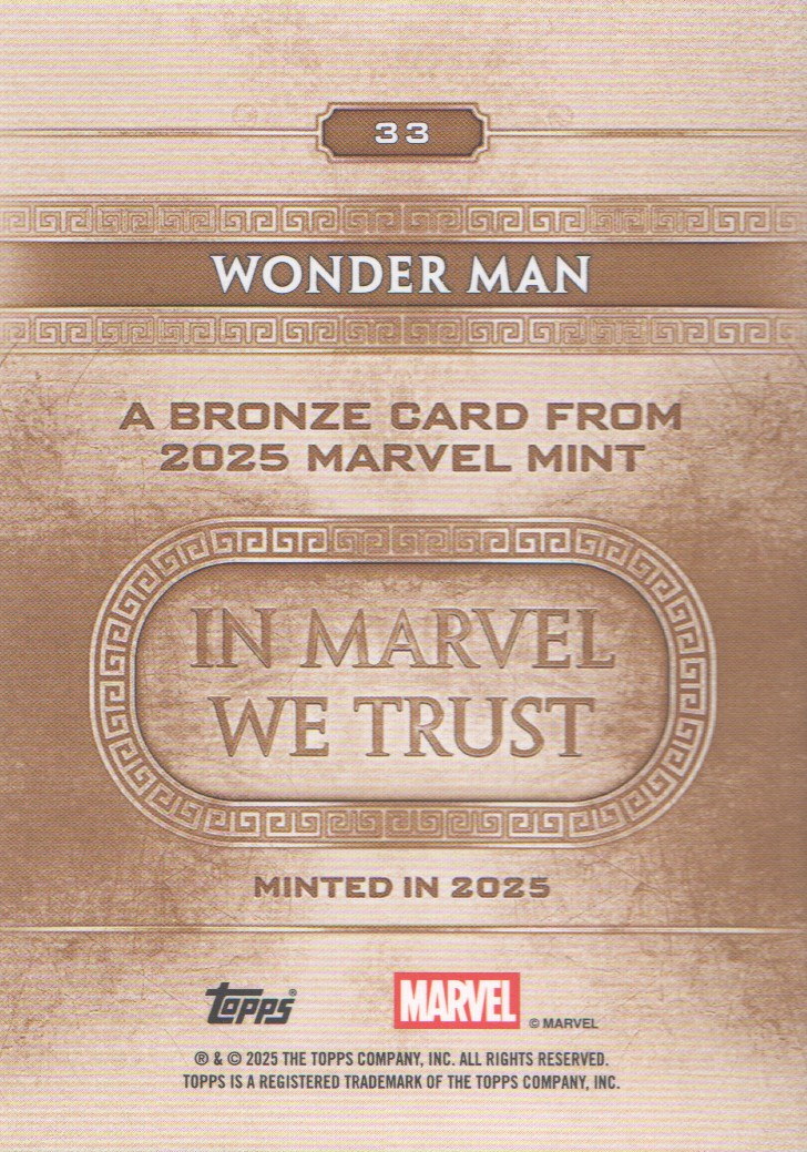 2025 Topps Marvel Mint Trading Cards Base: Pick from List (#1-99) - Bild 31 von 105