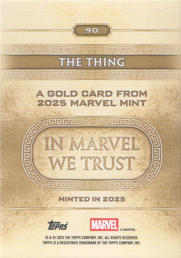 2025 Topps Marvel Mint Trading Cards Base: Pick from List (#1-99) - Bild 99 von 105
