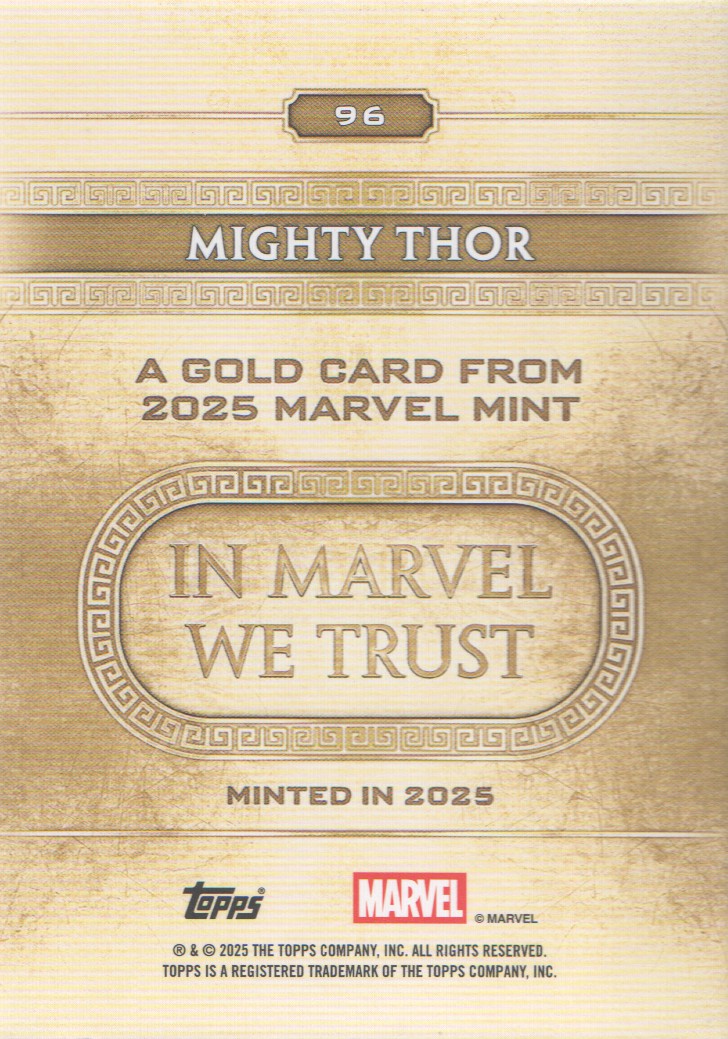 2025 Topps Marvel Mint Trading Cards Base: Pick from List (#1-99) - Bild 101 von 105