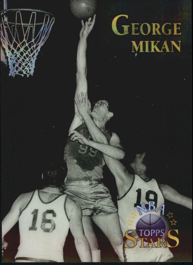 1996 Topps Stars Finest Atomic Refractors #30 George Mikan