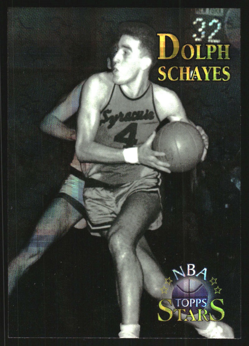 1996 Topps Stars Finest Atomic Refractors #41 Dolph Schayes