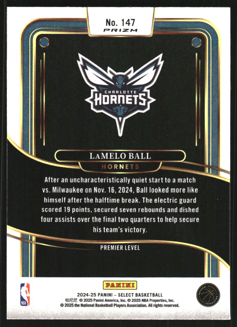 2024-25 Select Blue Prizms #147 LaMelo Ball