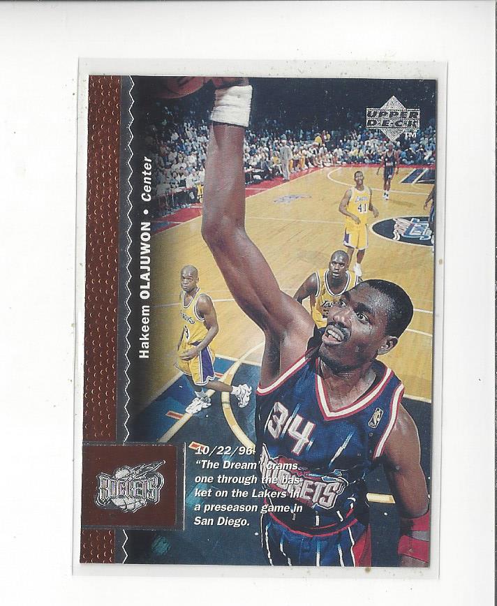1996-97 Upper Deck #225 Hakeem Olajuwon