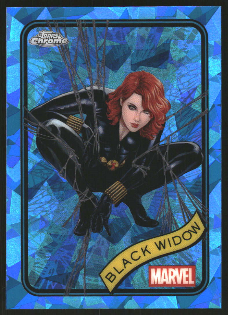 2025 Topps Chrome Sapphire Edition Marvel #129 Black Widow