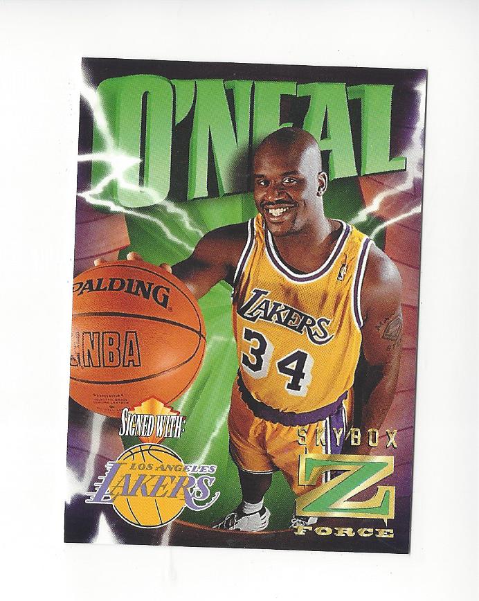 1996-97 Z-Force Z-Cling #64 Shaquille O'Neal/Lakers uniform
