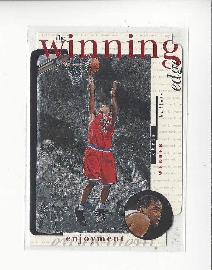 1996-97 UD3 The Winning Edge #W20 Chris Webber