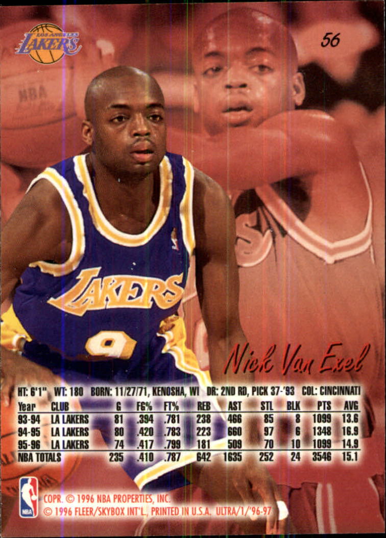 1996-97 Ultra #56 Nick Van Exel