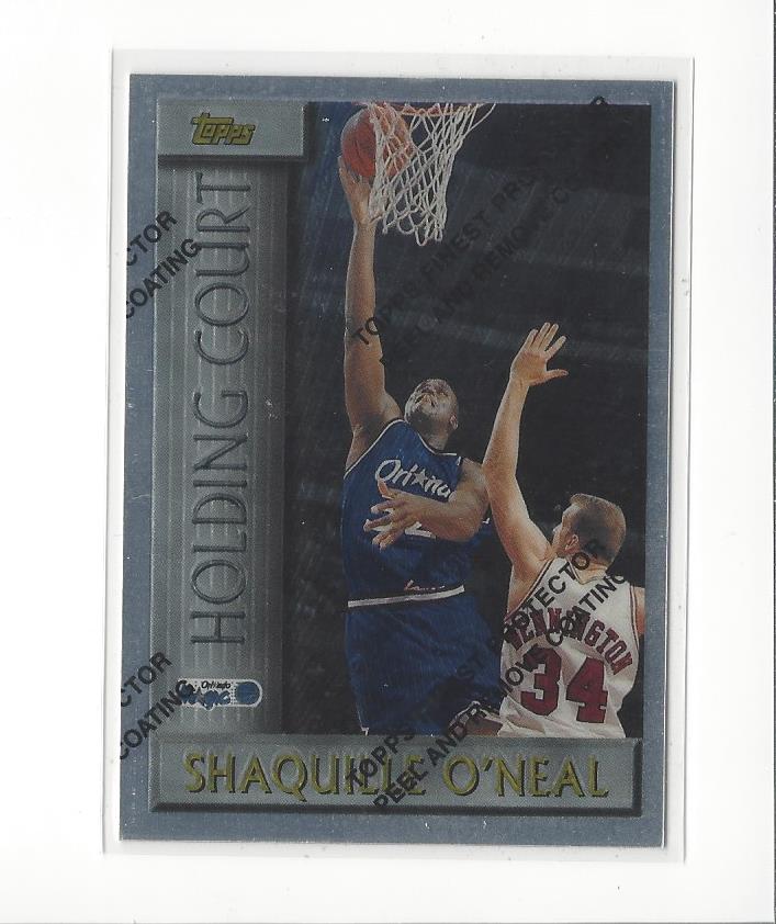 1996-97 Topps Holding Court #HC10 Shaquille O'Neal