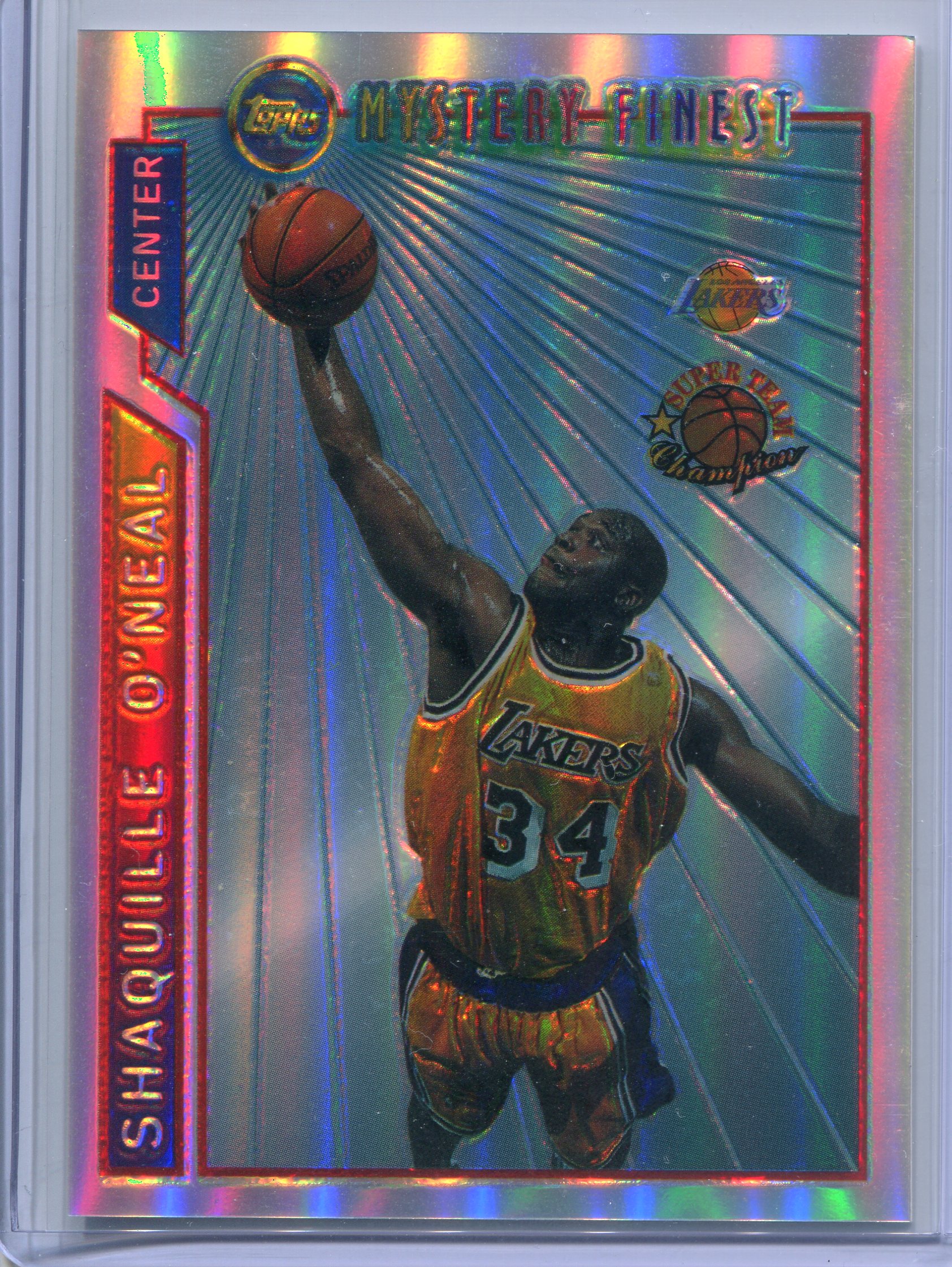 1996-97 Topps Mystery Finest Bordered Refractors #M12 Shaquille O