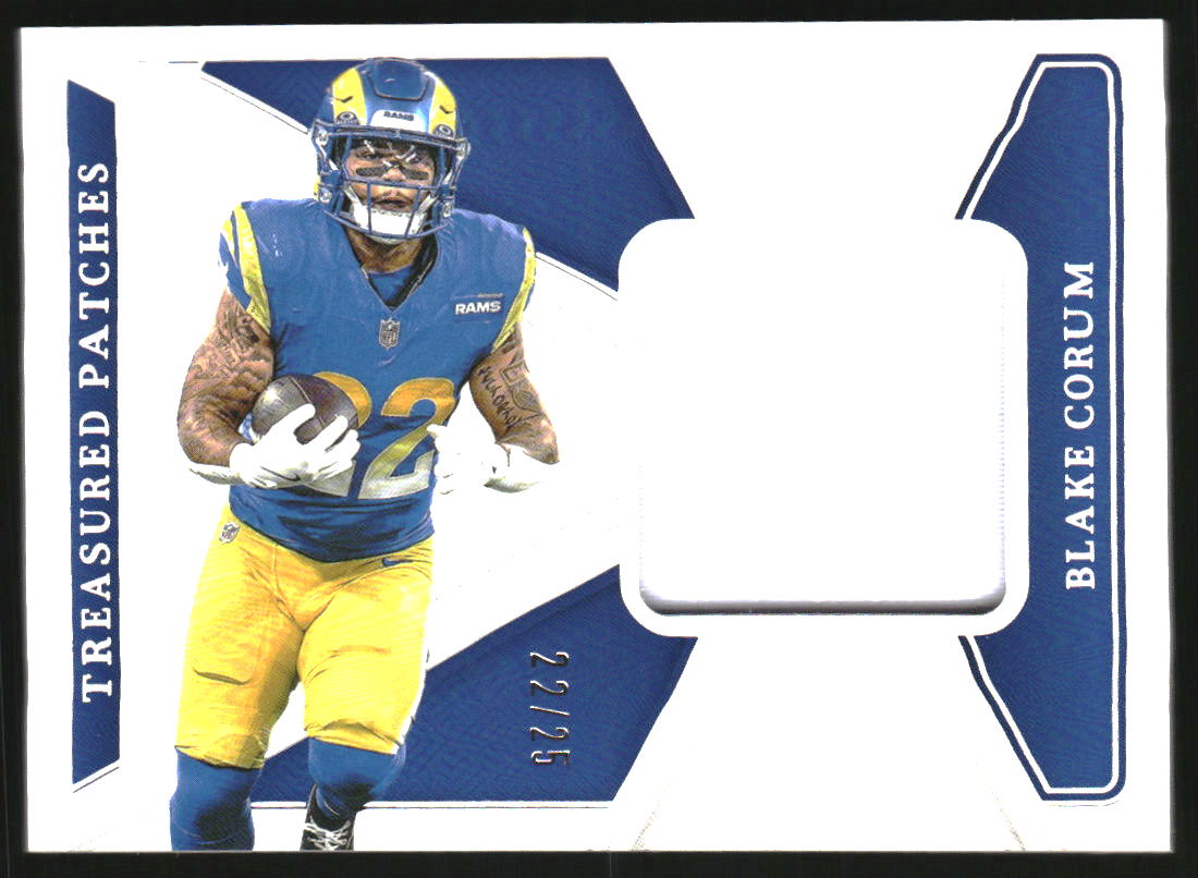 2024 Panini National Treasures Treasured Patches Holo Silver #17 Blake Corum Jersey /25