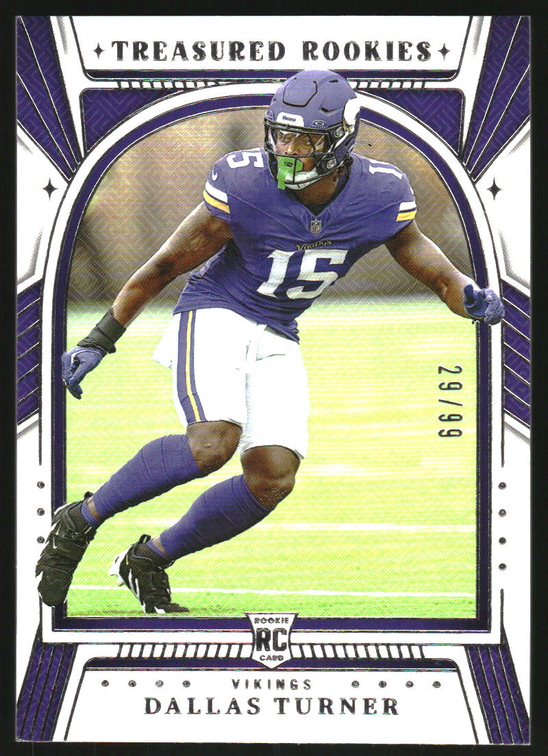 2024 Panini National Treasures Treasured Rookies #39 Dallas Turner /99