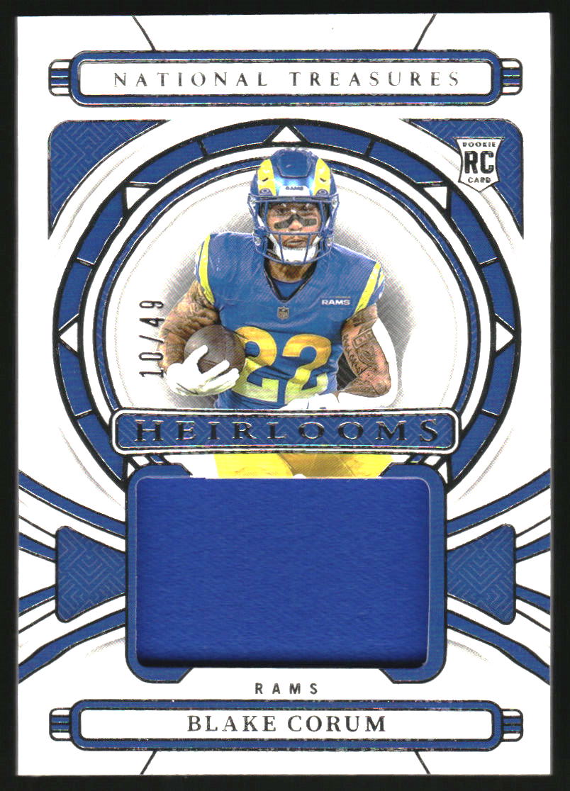 2024 Panini National Treasures Heirlooms #16 Blake Corum Jersey /49