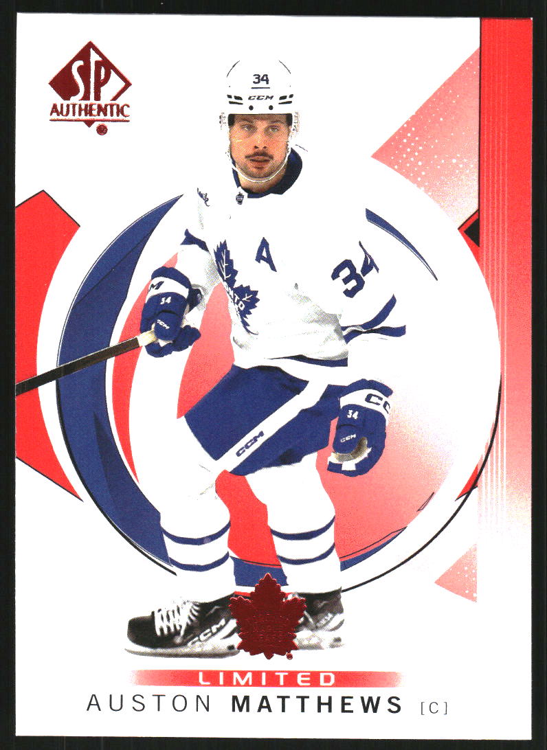 2024-25 SP Authentic Limited Red #2 Auston Matthews