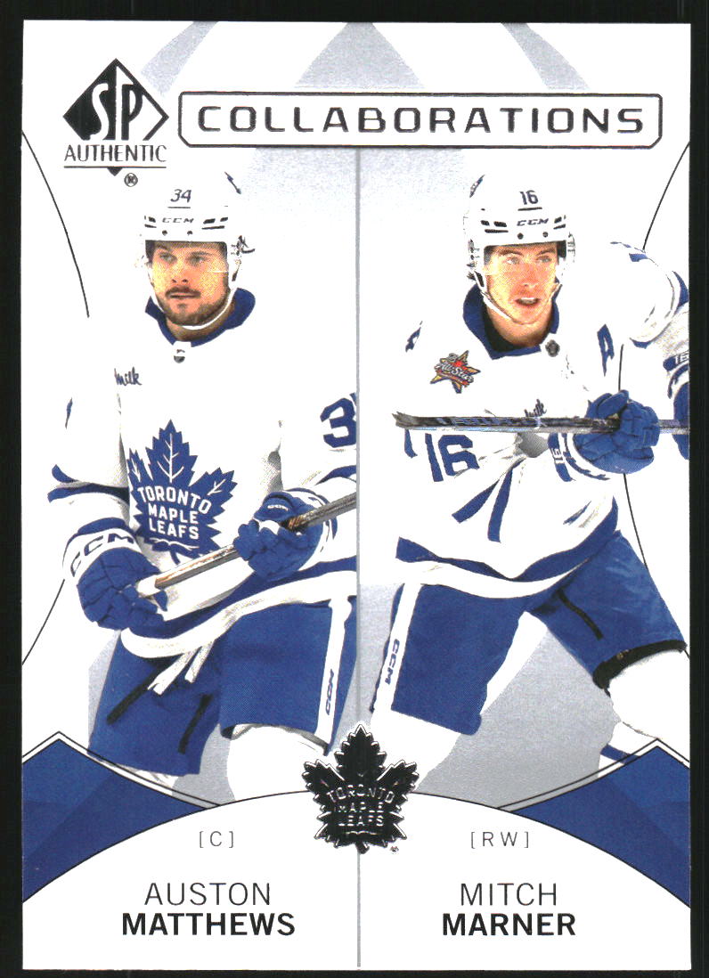 2024-25 SP Authentic Collaborations #C5 Auston Matthews Mitch Marner