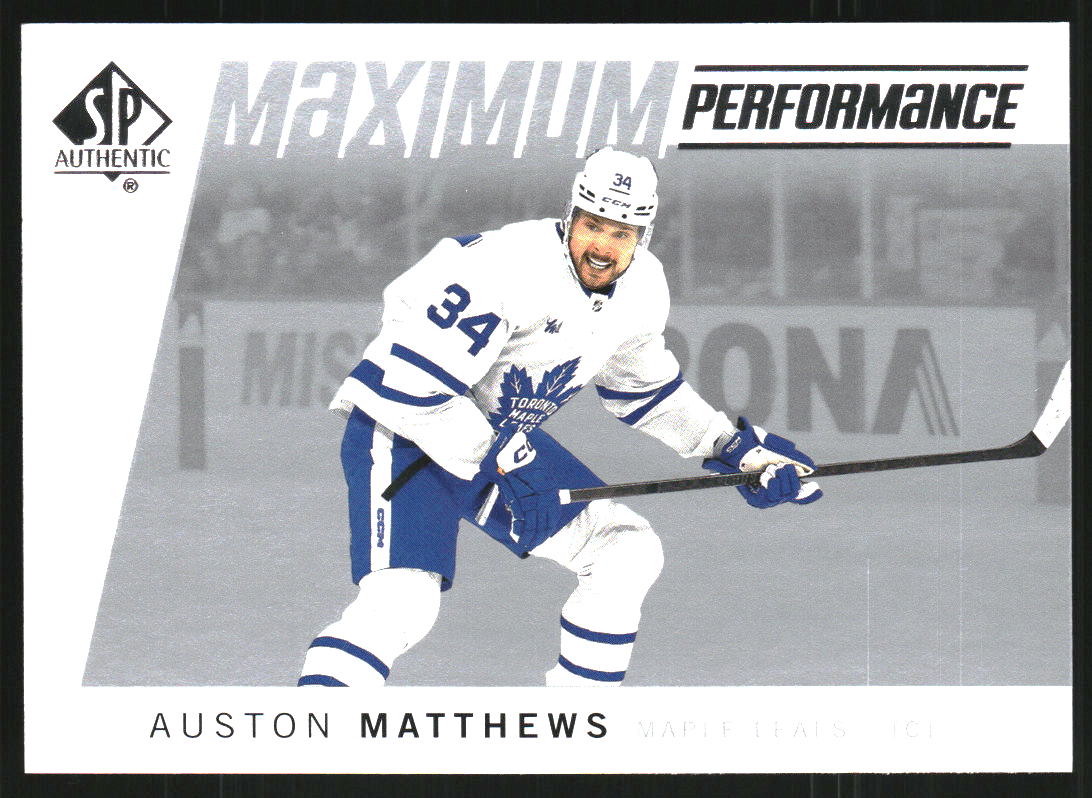 2024-25 SP Authentic Maximum Performance #MP23 Auston Matthews
