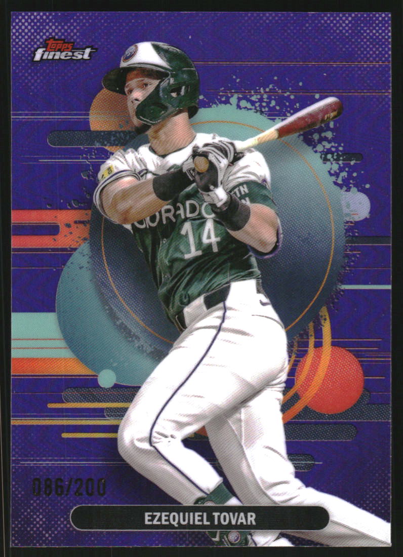 2025 Finest Purple Refractors #158 Ezequiel Tovar /200