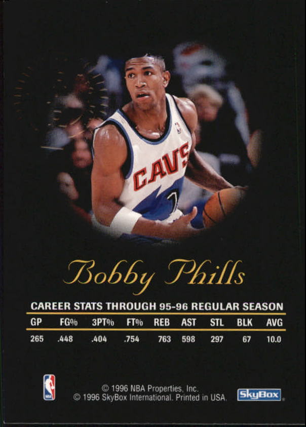 1996-97 SkyBox Premium Autographics #67 Bobby Phills back image