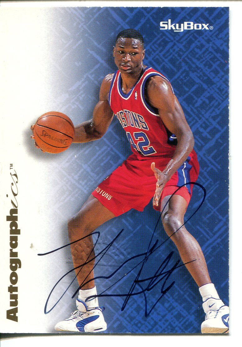 1996-97 SkyBox Premium Autographics #69 Theo Ratliff - NM-MT - Jammin ...