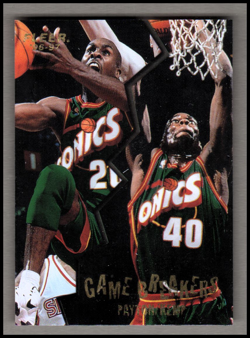1996-97 Fleer Game Breakers #14 Shawn Kemp/Gary Payton